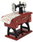 Baoblaze Mini Nähmaschine Spieluhr, Puppenhaus Nähmaschine, Mini Puppenhaus Möbel Mechanische Spieluhr, Antike Uhrwerk-Spieluhr für Jubiläum Geburtstagsgeschenke Puppenhaus Dekoration