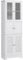 HOMCOM Columna de Baño Mueble Auxiliar de Baño con 6 Puertas Estantes Ajustables Antivuelco Armario de Baño Moderno 60x30x170,5 cm Blanco