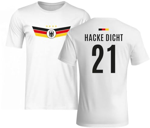 Deutschland T-Shirt - Name - Fußball-Trikot lustig mit Spruch und Fahne - WM 2026 Weltmeisterschaft