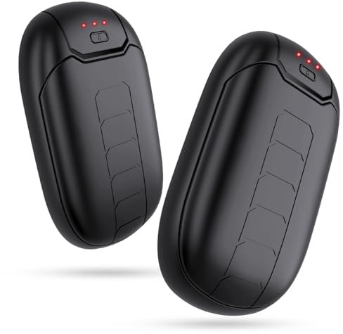 Hand Warmers Rechargeable 2-Pack, Reusable Magnetic Electric Handwarmer 7 Hrs Warmth 3 Levels Heat Up to 132.8℉, USB-C Charging, for Raynauds, Golf,Outdoor Sports,Winter Tech