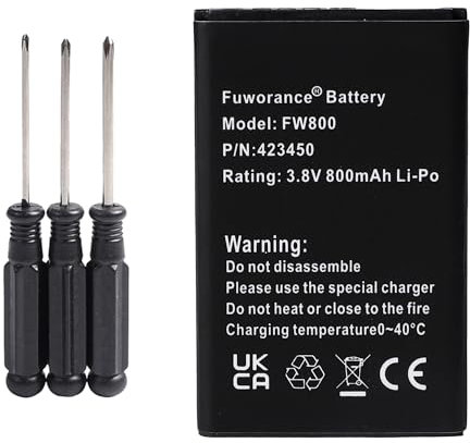 Fuworance 800mAh 3.8V Téléphone Batterie Compatible avec Swissvoice Epure 6.0/DECT 6.0/Dou/fulleco Duo/TAM DECT/V2/weiss/L7 043048, C0487, SV20405855 Haute Capacité Lithium-ION Batterie