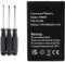 Fuworance 800mAh 3.8V Téléphone Batterie Compatible avec Swissvoice Epure 6.0/DECT 6.0/Dou/fulleco Duo/TAM DECT/V2/weiss/L7 043048, C0487, SV20405855 Haute Capacité Lithium-ION Batterie