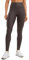 CRZ YOGA Damen Butterluxe Faux Leder Leggings Lederoptik High Waist Sporthose Kunstleder Stretch Workout Sportleggins - 71cm Heißer Karamell Braun Folie Muster 38