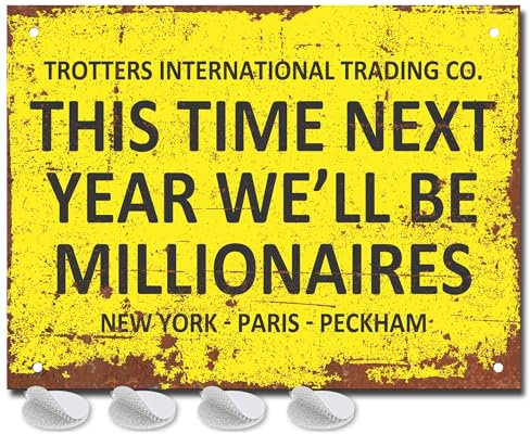 Funny Metal Bar Signs - Fixings Included - Bar Accessories for Home Pub or Outdoor Garden Bar Wall Plaque for Man Cave Gift Ideas This Time Next Year Signs for Home Pub Vintage sign