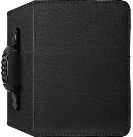 JF HOME BLISS 400 CD Storage Case Disc Carry Case Capacity Carrying Case Portable Storage Bag for CD DVD Storage Protection (400)