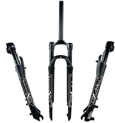 IEOWY 700C Disc Brake Bicycle Front Fork, Quick Release P700CITY Aluminum/magnesium Alloy 29 inch City Bike Air Suspension Fork(700C)