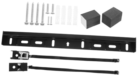 HEALSOPTHY No Drill Tv Mount Stand for LCD Tvs Punch Wall Bracket with Shaped Mechanical Design and Protective Sponge Pad Easy Installation Without Drilling