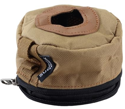Alide Gas Canister Cover, Outdoor Camping Gas Tank Protective Cover, 230g Storage Bag Tank Case (khaki)