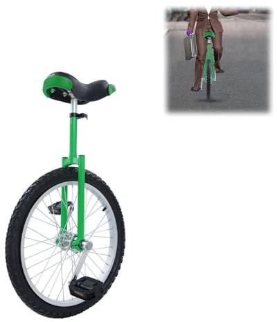 HUOMMGS Einrad 20 Zoll Gleichgewichtstrainingeinrad für 1,55–1,75m Kinder & Erwachsen Höhenverstellbar Einrad mit Ergonomischer Sattel Upgrade Einrads für Anfänger und Profis Unisex