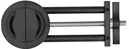 Camera Lens Vise Tool for 27-130mm Filter Ring Adjustment, Dual - Sided Repair Tool with Black Anodized Aluminum and Stainless Steel Construction for Lens Restoration