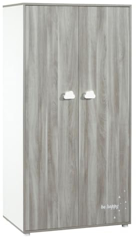 BABY PRICE Armoire 2 Portes 168x85x57cm en Bois