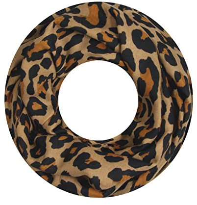 Majea Damen Loop Schal Schlauchschal Halstuch (880021) (braun 13)