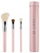 Sigma Beauty Travel Essential Trio – Lot de 3 pinceaux de maquillage pour fond de teint, poudre, fard à paupières, avec support en étain, sans danger pour la peau, pinceaux de maquillage végétaliens