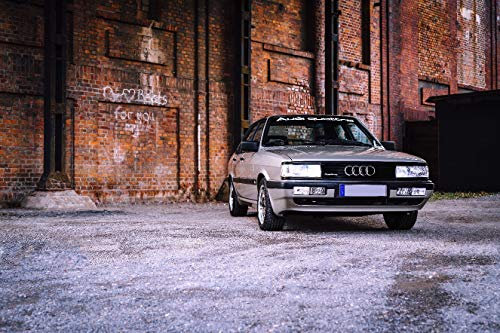 LightSeeker Photography&Design Audi 90 Quattro Wandbild auf Hartschaumplatte mit Profilaufhängung