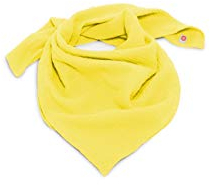 nanito Schal Halstuch Babyhalstuch Kinder Kinderhalstuch Spucktuch Musselin Tuch 100% Bio Baumwolle 75 x 75 cm (sonnengelb)
