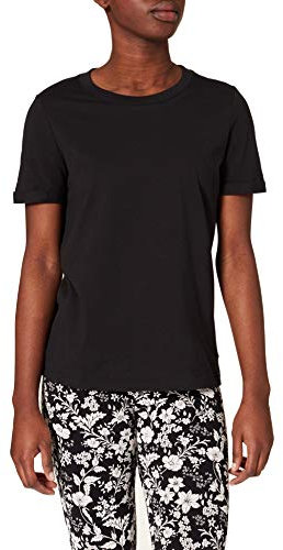 Vero Moda Paula - Maglietta a Maniche Corte, Nero, XS