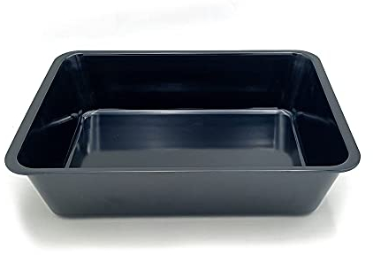 MCM service Vaschetta Rettangolare in Pura Melamina Ø cm35x25x8 Nera Made in Italy