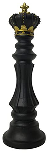 Fenteer Harz Schach Statue Skulptur Ornamente Moderne Figurine Brettspiele Zubehör für Hausdekoration Tisch Weinschrank Anordnung, König