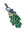 rongweiwang Nähen Bügeln DIY Bestickte Pfau Bild Kleidung Patches Stickerei Tuch Flecken Pailletten Patches Applique Handwerk Mode Zubehör, 61 * 21 cm