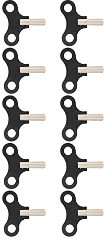 Llave de Reloj de Pared, Llave de Cuerda de Reloj Accesorio de Reloj de Pared Profesional 10 Piezas para Relojeros para Llave de Cuerda de Reloj de Escritorio Mecánico Antiguo