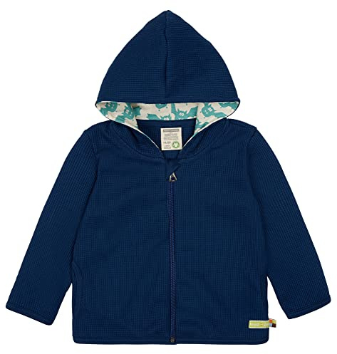 loud + proud Unisex Kinder Waffel, Gots-zertifiziert, Made in Germany Sweatjacke