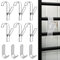 Porta Asciugamani Bagno Con Ganci Scaldasalviette 6 Pezzi per Termosifone e Accappatoio - Accessori Termoarredo (Trasparente)