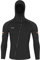 YuanDiann Herren 1,5 mm Neoprenanzug Jacke mit Kapuze Sonnenschutz Neopren Tauchanzug Top Schnorcheln Surfen Stretch Frontreißverschluss Langarm Badeanzüge Schwarz XXL