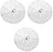 Cabilock 3 Pcs Couvercle Anti-Déversement Couvercles De Casseroles en Silicone Cuiseur À Vapeur Pliable Couvercle Extensible en Acier Inoxydable Cloche Support De Mise en Conserve pour