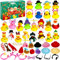 Lubibi Enten Adventskalender 2024, Adventskalender für Kinder mit 24 weihnachtlichen gelben Enten, Badespielzeug 1 2 3 4 5 6 7 8 9 10 11 12 Jahre alter Junge und Mädchen Geschenk zum Weihnachtstag