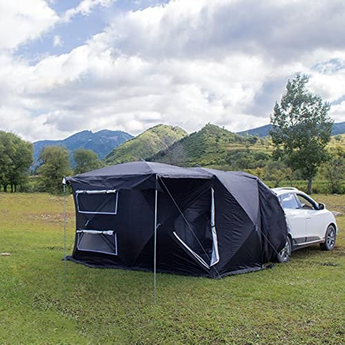 Auto-Markise, SUV-Auto-Zelt, Camping-Heckklappen-Markise – SUV-Zelt, Überdachung, Angelunterstand, Familien-Campingzelt für mehrere Personen mit Tragetasche – universeller Fahrzeug-Sonnensch