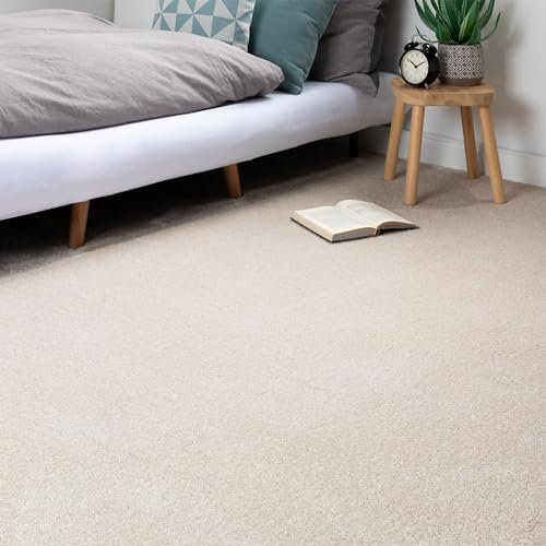 Steffensmeier Teppichboden Sardinien Meterware | Auslegware für Kinderzimmer Wohnzimmer Schlafzimmer | Creme, Größe: 500x800 cm