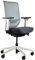 Trendoffice to-sync pro, ergonomischer Bürostuhl, mit Armlehnen, modernes Design, Homeoffice, umweltzertifiziert, by Dauphin (Weiß/Grau, Netz-Rückenlehne)