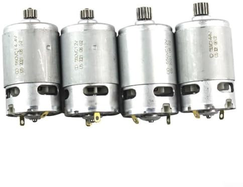 1 x DC RS550 Motor 13 Zähne/15 Zähne, Ersatz für Bosch TSR1080-2-LI GSR120LI 12 V 14,4 V, Elektro-Sägemotor für Mini-Säbelsäge, wiederaufladbare Handsäge (12 V-15 Zähne)