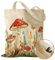 Miss Adola Tragetasche für Damen und Mädchen, ästhetische Canvas-Tragetasche mit Tasche, inspiriertes Geschenk, wiederverwendbar, lässige Tasche für Arbeit, Einkaufen, Pilz-Wald, Large