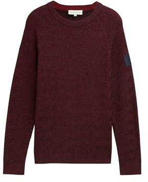 Tom Tailor Herren 1043273 Basic Strickpullover mit Rundhalsausschnitt