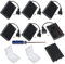 GTIWUNG 6 PCS 3AA Battery Holder USB Switch, 4.5V USB Female Socket 3 AA Battery Case Box Holder with Cover and On/Off Switch,Black