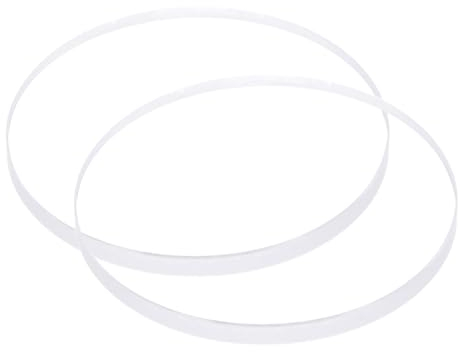 sourcing map 2 piezas de cristal transparente para reloj, 40 mm de diámetro, 3 mm de grosor, redondo, mineral plano, alta transmisión, pieza de repuesto para reparación de relojeros