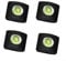 Lot de 4 niveaux à bulle à 3 axes, niveau à bulle pour appareil photo 3 axes