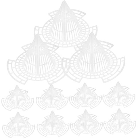 Gogogmee Lot de 25 Coussinets en Maille pour Pot De Fleurs en Forme De Cône pour Drainage Et Racines