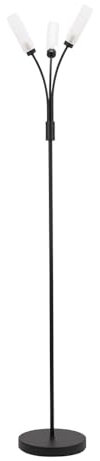 ValueLights | 3 Way Curved Arm Matt Black Floor Lamp | Floor Lamps & Torchieres, Home Décor & Improvement Essential