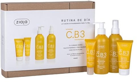 Ziaja Vitamin C.B3 NIACINAMIDA Gesichtsroutine-Set für den Tag - Anti-Aging - Normal - Unisex - Gesichtsroutine