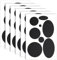 40PCS Puffer Nylon Repair Patch Kit, Black Fabric Down Jacket Patches Self Adhesive Waterproof Round Stick on Clothing Repair Patch Tape for Coat Clothing Tent Sleeping Bags Ski Pants Holes Fixing