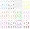 Yuanchu 12 Blätter French Nagel Stickers,Französisch Nagelsticker 12 Farbverlauf Nagelfolie Selbstklebend French Tip Nail Sticker Nail Art Aufkleber Nageldesign DIY Dekoration Nägel Zubehör