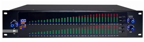 HQYMXYGEUR 31 Band Graphic Equalizer,Stereo Graphic EQ Amplifier,Audio LED Spectrum Display,Automatic Noise Reduction Independent Signal Conditioning(2)