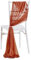Pmnzdy 20 * 275cm Tüllstoff Stuhldekoration Tüll Stuhlschleifen Hochzeit Stuhl Hochzeitsstuhl Dekoration Tüll Stuhlschärpen Schleifen Chiffon Dekostoffe für Hochzeit Party Weihnachten Orange 10 Stück