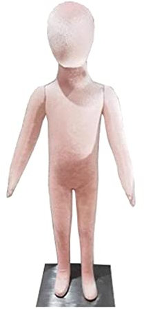 MYUYEE Schneiderpuppe für Kinder Flexibler Schaumstoff Ganzkörper-Schneiderpuppe 1–14 Jahre Torso zum Nähen/Ausstellen von Kleidung Schneiderpuppe abnehmbare,Pink-12 Jahre alt