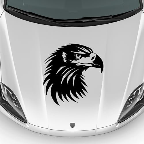 KLEBEKÖNIG Autoaufkleber - Motorhaube Adler - Tuning Tribal Decal Hobby Deko Sticker Aufkleber Custom