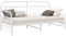 vidaXL Zeitgenössisches Weißes Trundle Bettgestell mit viel Stauraum | Platzsparendes Design | Metallkonstruktion | Ideal für Gästezimmer und kleine Räume | Für Erwachsene und Kinder geeignet