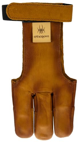 BSW - BogenSportWelt SPIDERBOWS Supersoft, Handschuh aus Ziegenleder | Schießhandschuh für Bogenschießen, Fingerschutz, Bogenschießen, Schutz und Ausrüstung