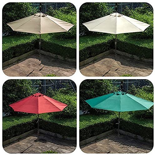 Terrassenschirm für den Außenbereich, 38 mm Kurbel, Halbsonnenschirm, Garten- und Balkon-Sonnenschirm, grünes halbrundes Design für Terrasse und Innenhof, UV-Schutz und einfache Einrichtung